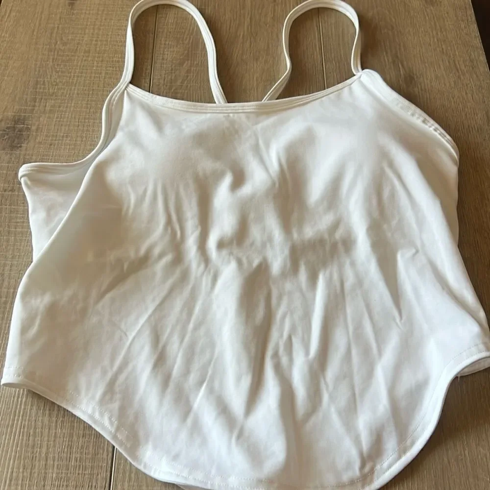 Free People White Do It To It Tank L